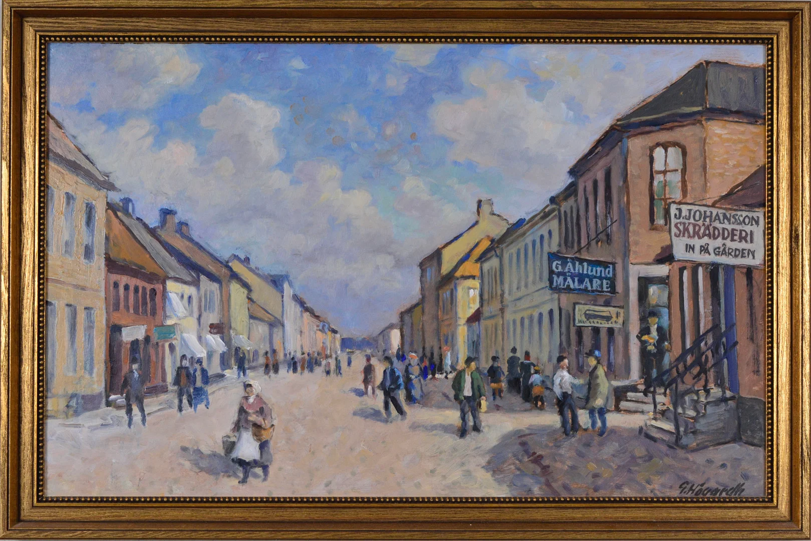 GÖSTA HÖGARDH. Olja på pannå. — Paintings — Halmstads Auktionskammare