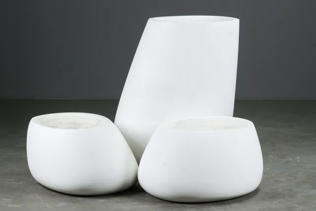 Stefano Giovannoni for Vondom. Tre plantekasser, model Stones