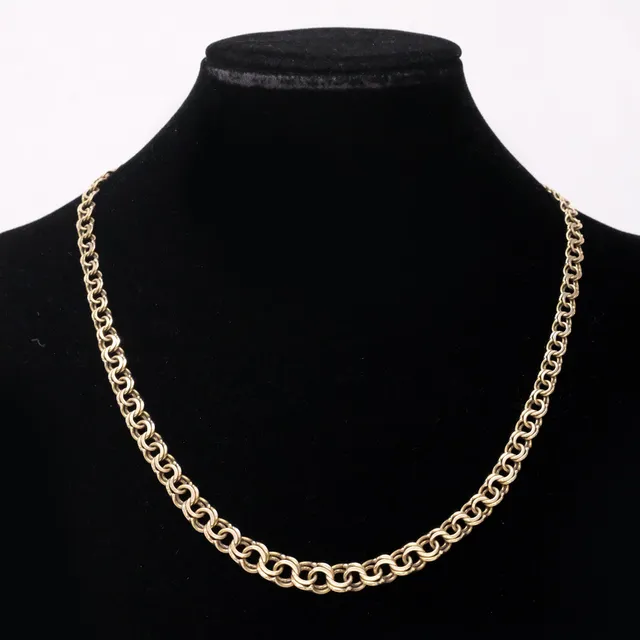 COLLIER, 18K GULD, BISMARCKLÄNK.