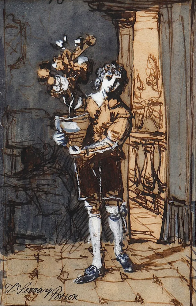 JOSEP SERRA I PORSON. A young man.