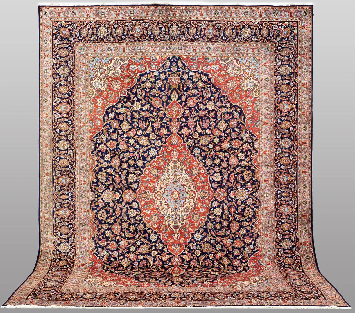 MATTA. Keshan fine, 400 x 293 cm. — Oriental Carpets & Textiles — Södermanlands Auktionsverk
