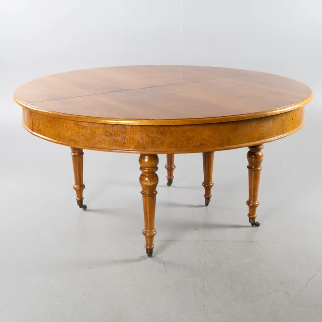 MATSALSBORD, fanerad i mahogny, 1800-tal.