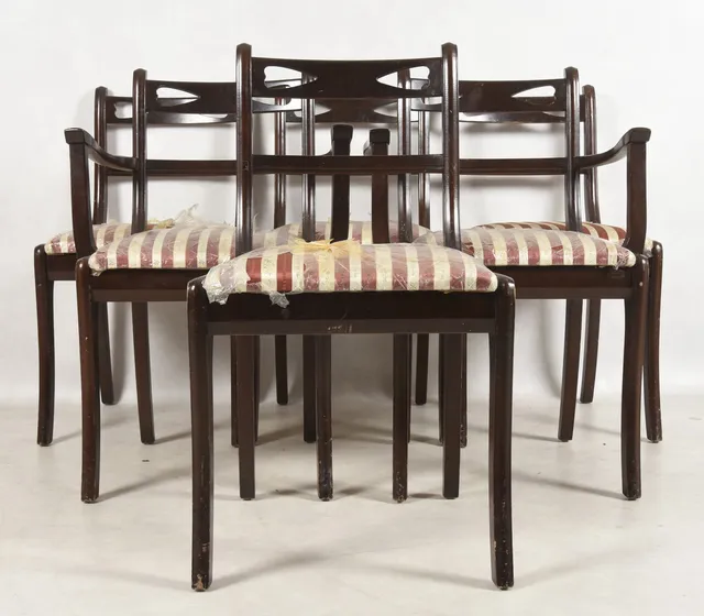 STOLAR, 6 st, mahogny, 1900-tal.
