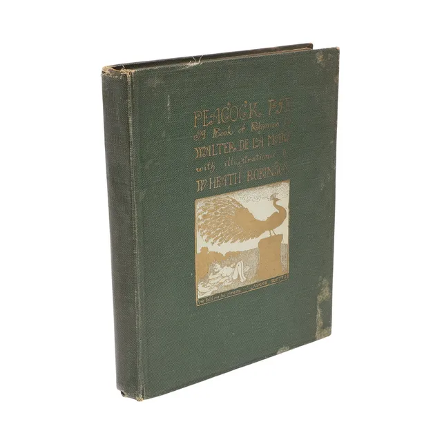 WALTER DE LA MARE. Peacock Pie, Inscribed by author, 1920.