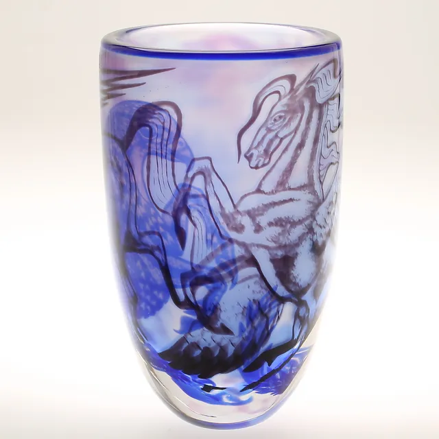 ASTRID GATE. Vas, glas, dubbelgraal, signerad unik 2005.
