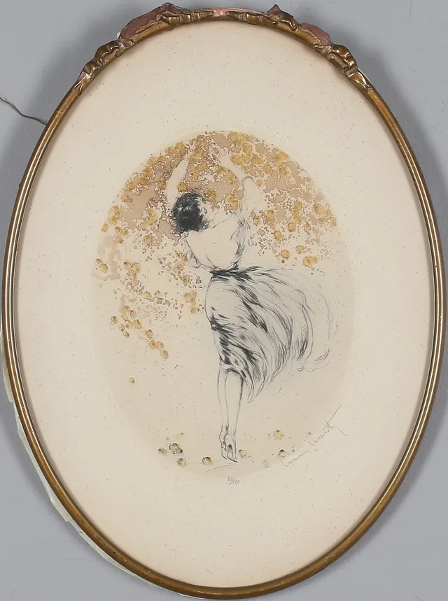LOUIS ICART. Etsning, signerad samt numrerad 80/150.