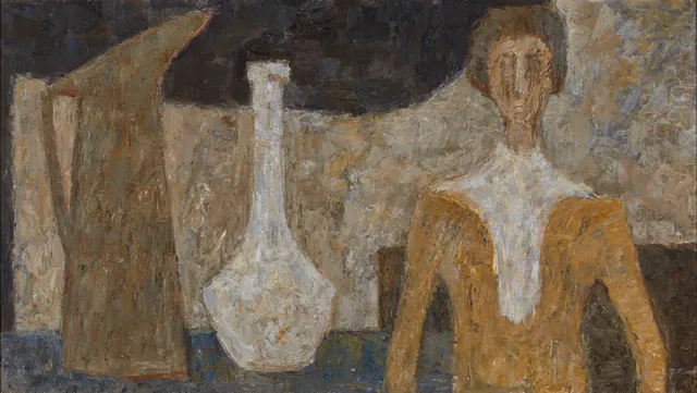 Risan, John Anton — "Oppstilling med figur" 1960