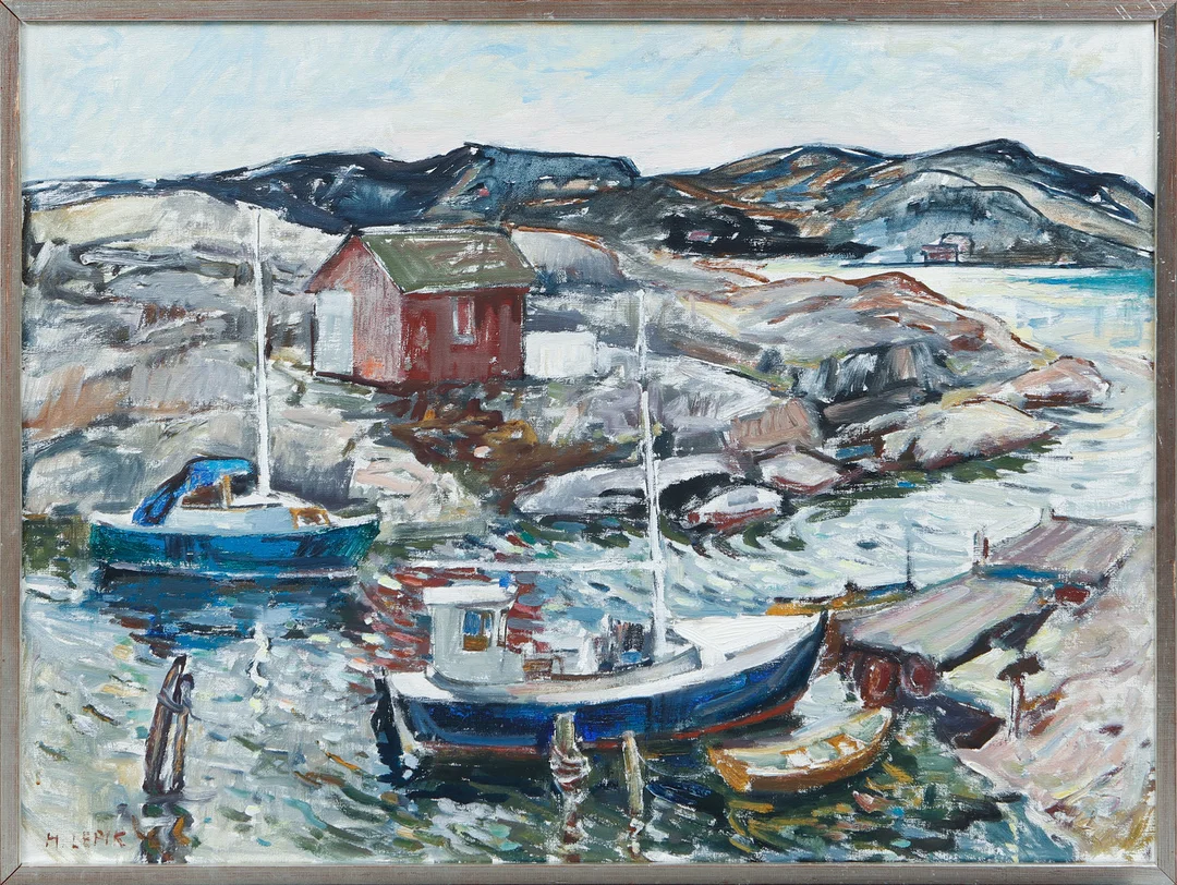 HUGO LEPIK. Kust, olja på duk, signerad. — Paintings — Göteborgs Auktionsverk