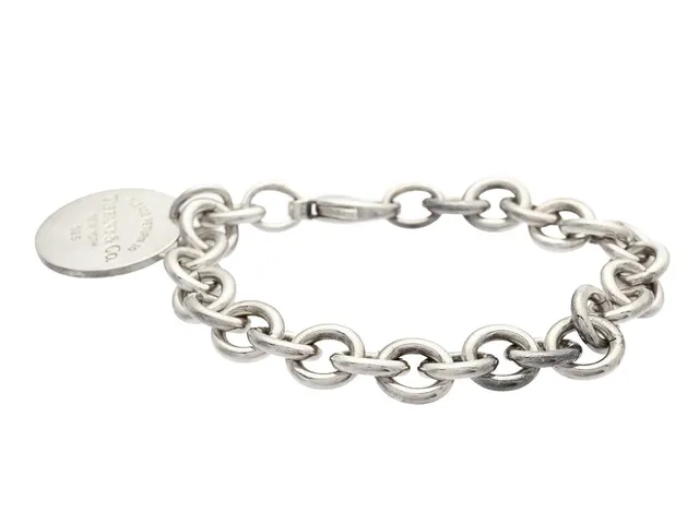 TIFFANY & CO, armband, Return to Tiffany, sterlingsilver, längd 19 cm, vikt 36,9 g, påse, originaletui.