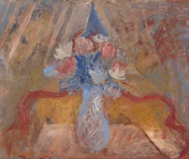 Sitje, Joronn — Interiør med blomsterbukett, 1924