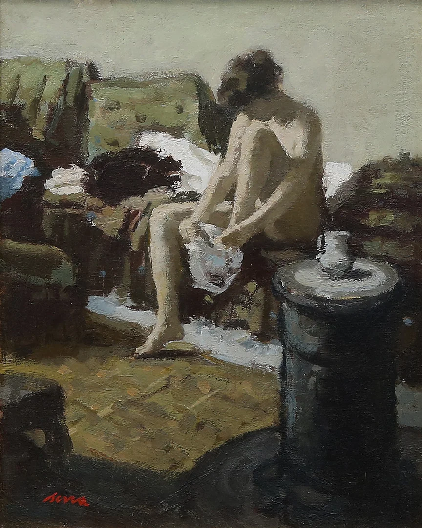 FRANCESC SERRA CASTELLET. A girl. — Paintings — Balclis