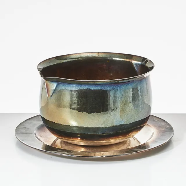 SIGURD PERSSON. SKÅL med FAT, sterlingsilver, 1969.