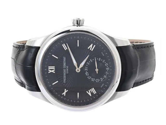 FREDERIQUE CONSTANT, Geneve, Maxime Manufacture, Cal FC 700, Serie nr. 1816828, Ref nr. FC-700SMG5M6, Boett nr. FC-700X5M4/5/6, herrur, 42 mm, stål, automatisk, safirglas, datum, glasbaksida, läderband, viklås, cert, januari 2012, box, ytterkartong. Limiterad och numrerad (Nr. 565/888).