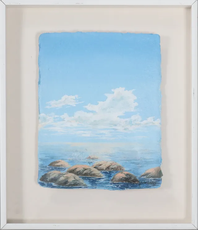 BRITA NORDENBERG. olja,signerad,"Sommarljus".