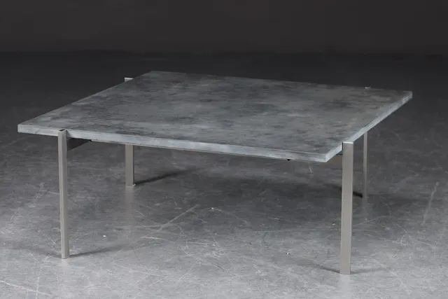 Poul Kjærholm. Coffee table with slate top, model 'PK61'