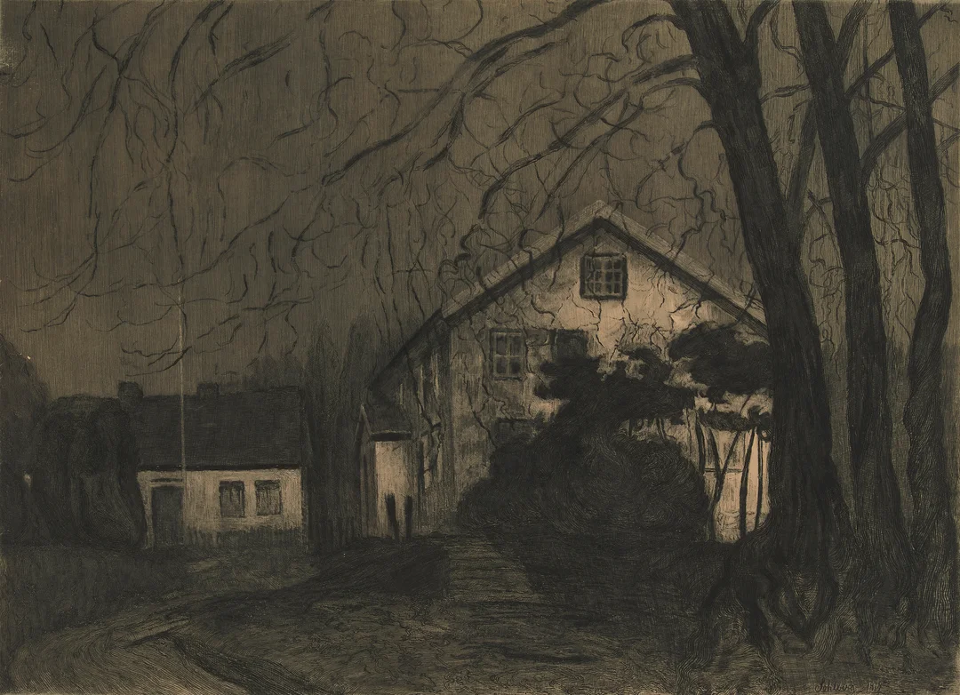 Sohlberg, Harald — "Midnat" 1914 — Kunst/Grafikk — Blomqvist