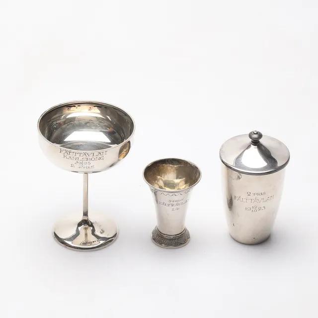 SILVER, 3 delar, vikt ca. 236,5 gram.