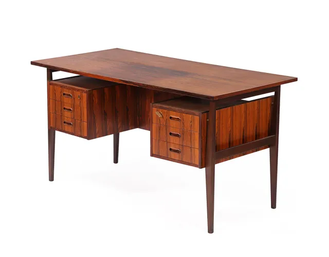 Danish furniture manufacturer. Freestanding desk from the 60s made of rosewood