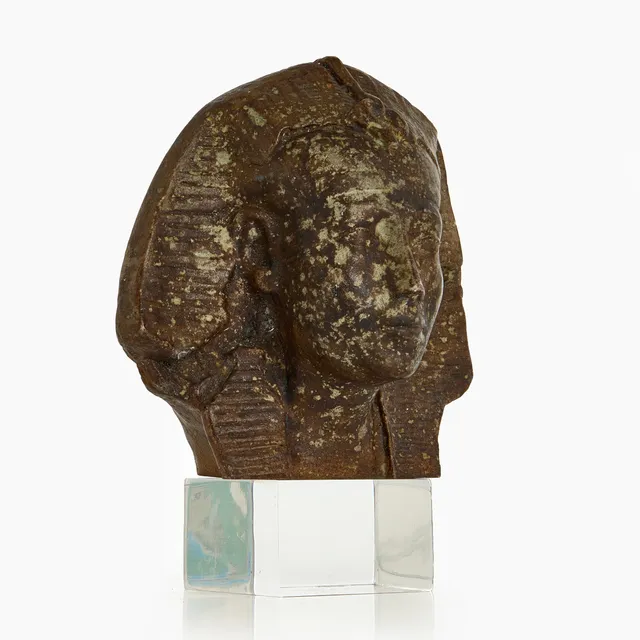 FIGURIN, Faraohuvud, efter antik förlaga, 1900-tal.