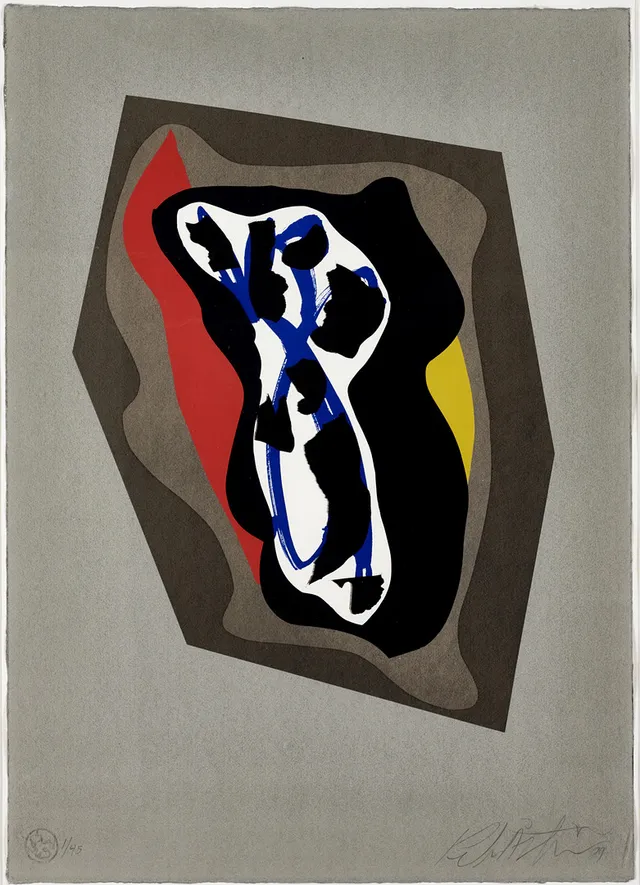 PETER ÅSTRÖM (FÖDD 1946). "Blå orkide", signerad och daterad 89, numrerad 1/45, serigrafi.