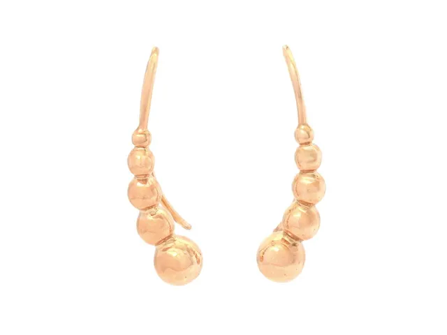 GEORG JENSEN, örhängen, Moonlight grapes, 18K roséguld, längd 24 mm, vikt 2,7 g, krokar.