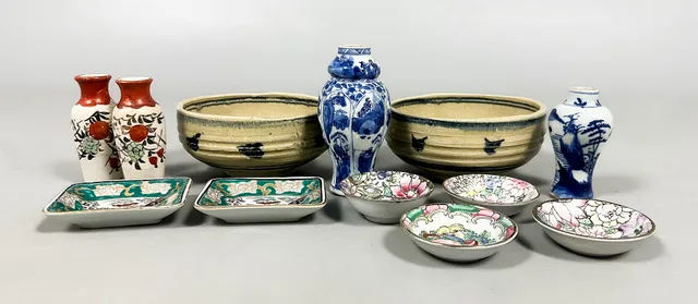 PARTI PORSLIN & Keramik, 12 delar, Kina, Japan.