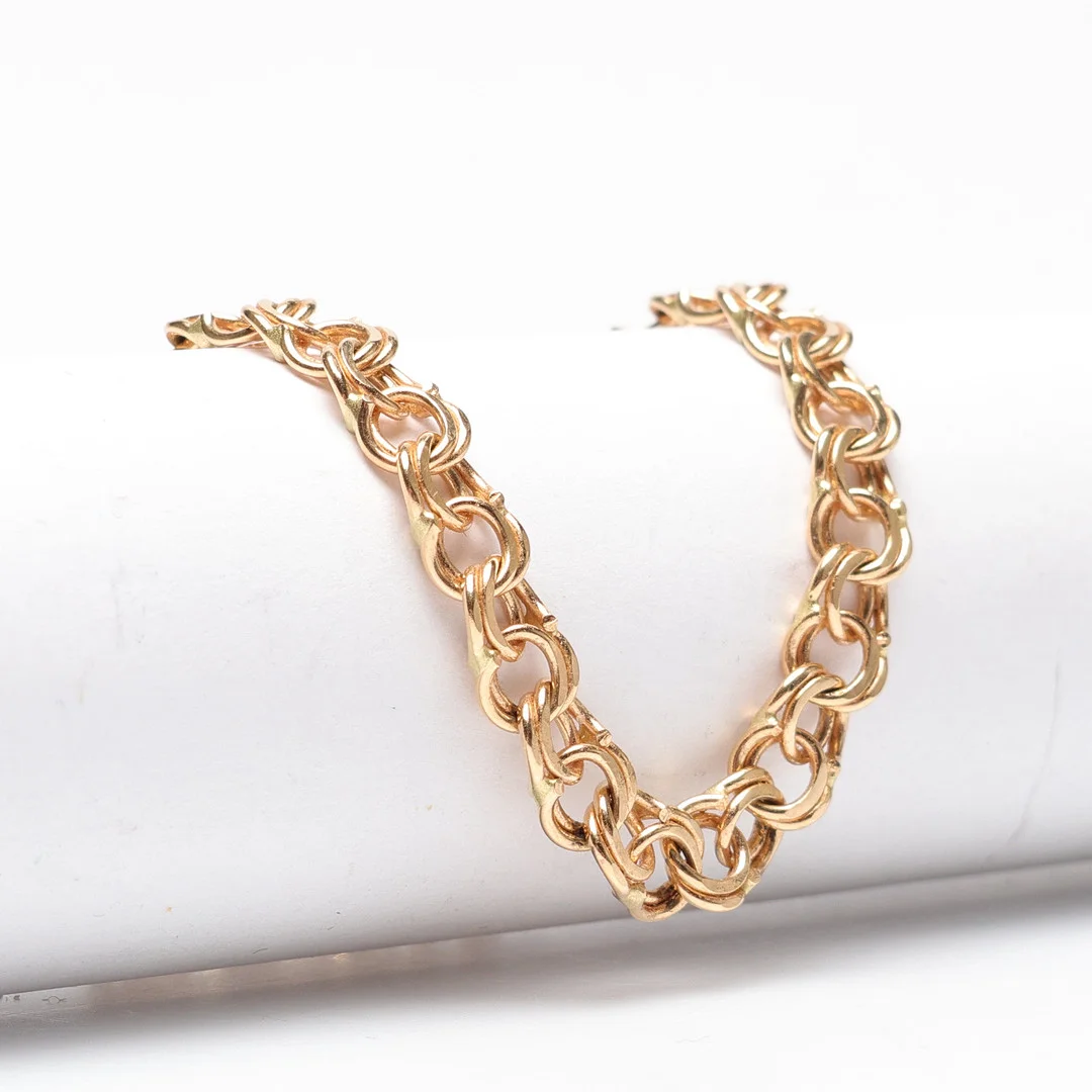 ARMBAND, bismarckslänk, 18k guld, vikt ca 10 gram. — Bracelets — Gomér & Andersson Linköping