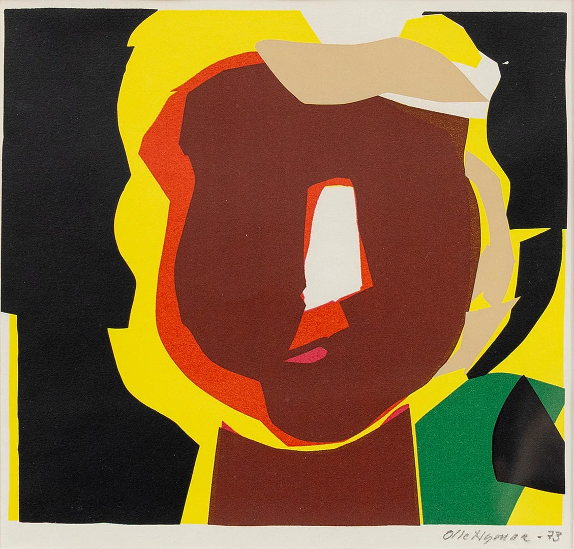 OLLE NYMAN (1909-1999). Figurkomposition, färglitografi, signerad och daterad 198/260, daterad -73. — Engravings & Prints — Auktionshuset Kolonn