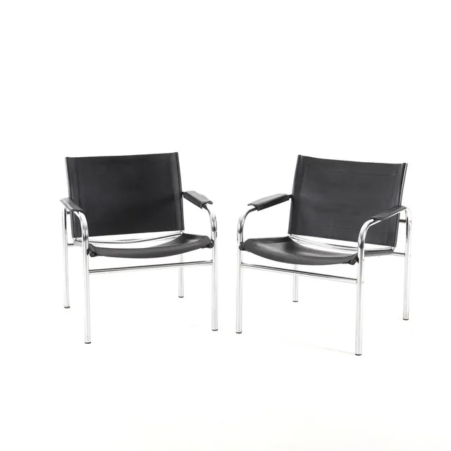 TORD BJÖRKLUND. 1939-2018. Fåtöljer, 1 par, "Klinte", IKEA 1970-tal.