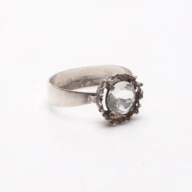 NIELS ERIK FROM. armring, silver med bergskristall, Danmark, 1960/70-tal.
