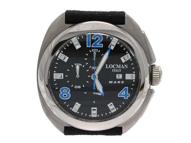 LOCMAN, Italy, Mare, Serie nr. 6229, Ref nr. 130, kronograf, herrur, 47 mm, titan, quartz, mineralglas, datum, OBS: skruv till bakboetten saknas, corduraband, originalspänne, ca 2007.