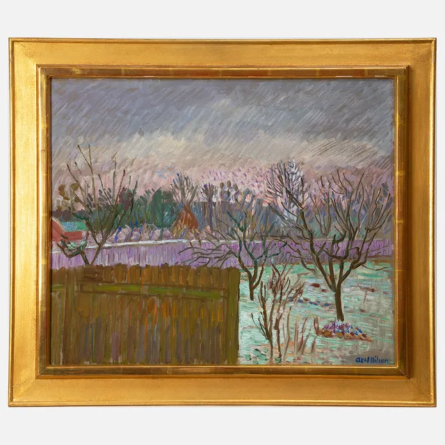 AXEL NILSSON. "Frostig morgon".