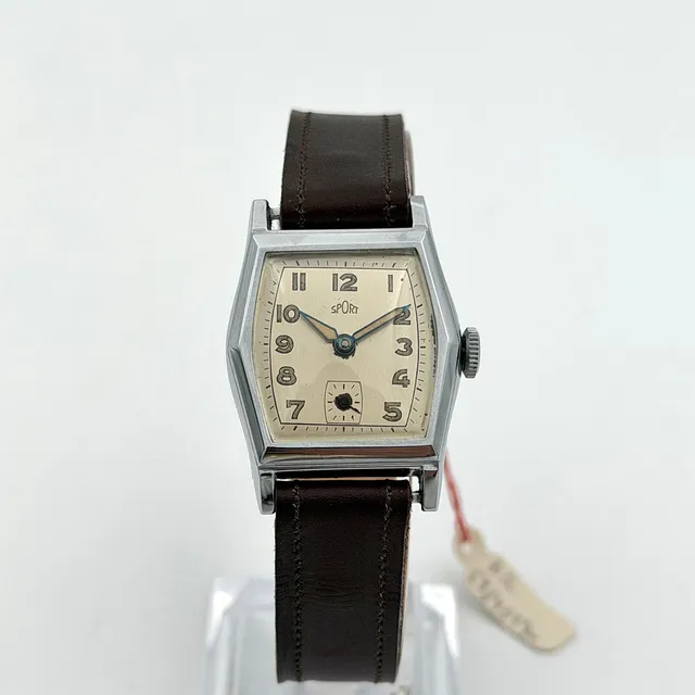 SPORT, armbandsur, art deco, 1930/40-tal, manuell, stål.