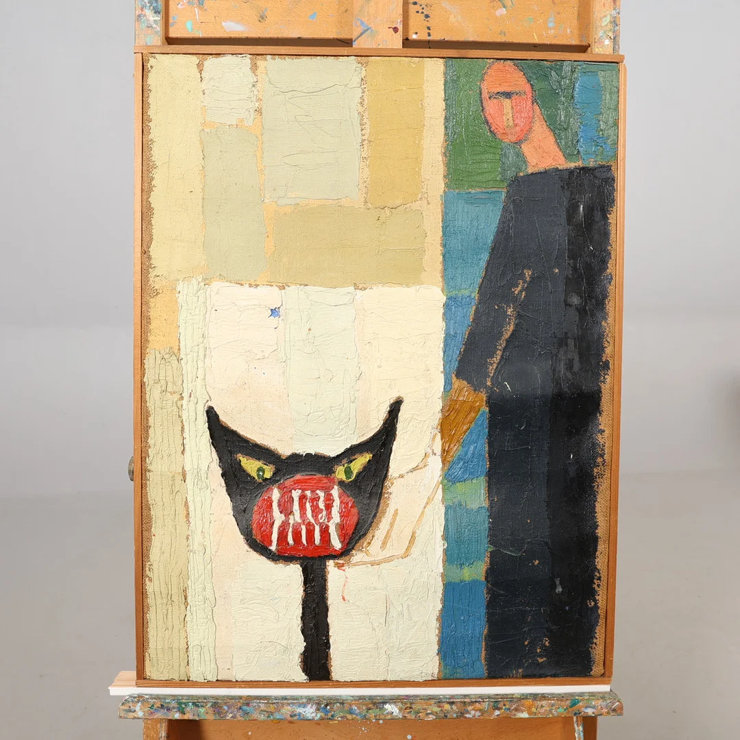 ROY LINDQVIST. OLJA PÅ VÄV signerad a tergo. — Paintings — Höörs Auktionshall