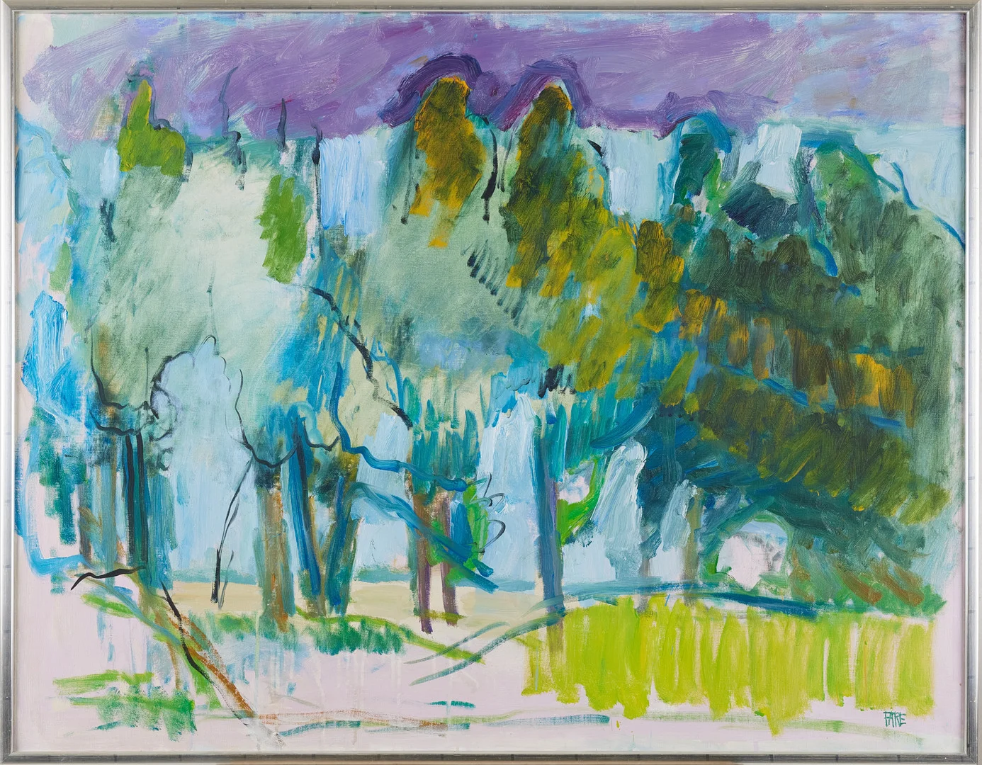 LEOPOLD FARE. "Trädgrupp", olja, signerad. — Paintings — Stockholms Auktionsverk Magasin 5