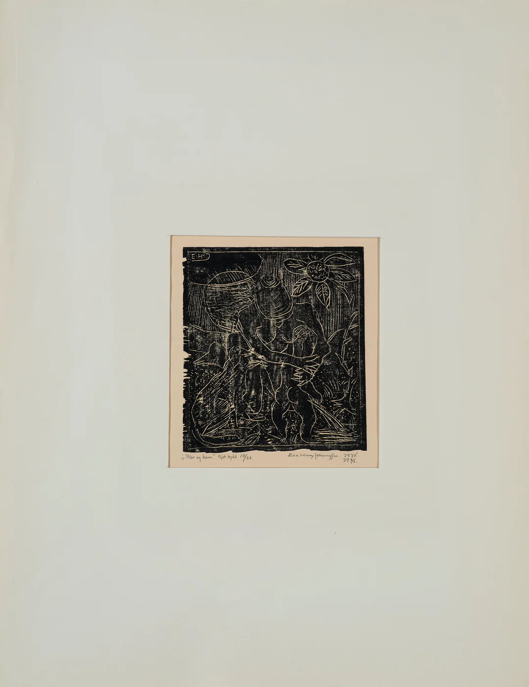 Johannessen, Erik Harry — "Mor og barn" 1934/1946 — Kunst/Grafikk — Blomqvist