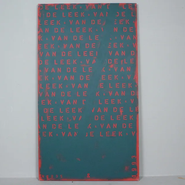 BERND VAN DE LEEK. 'Van de Leek', Acryl auf Leinwand.