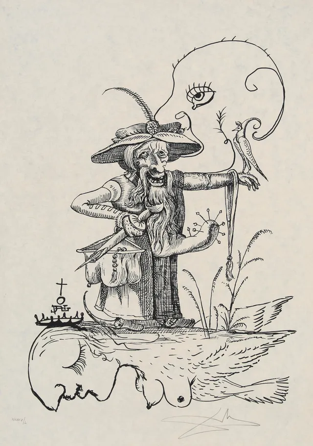 Dali, Salvador — Fra serien "Les Songes drolatiques de Pantagruel" 1973
