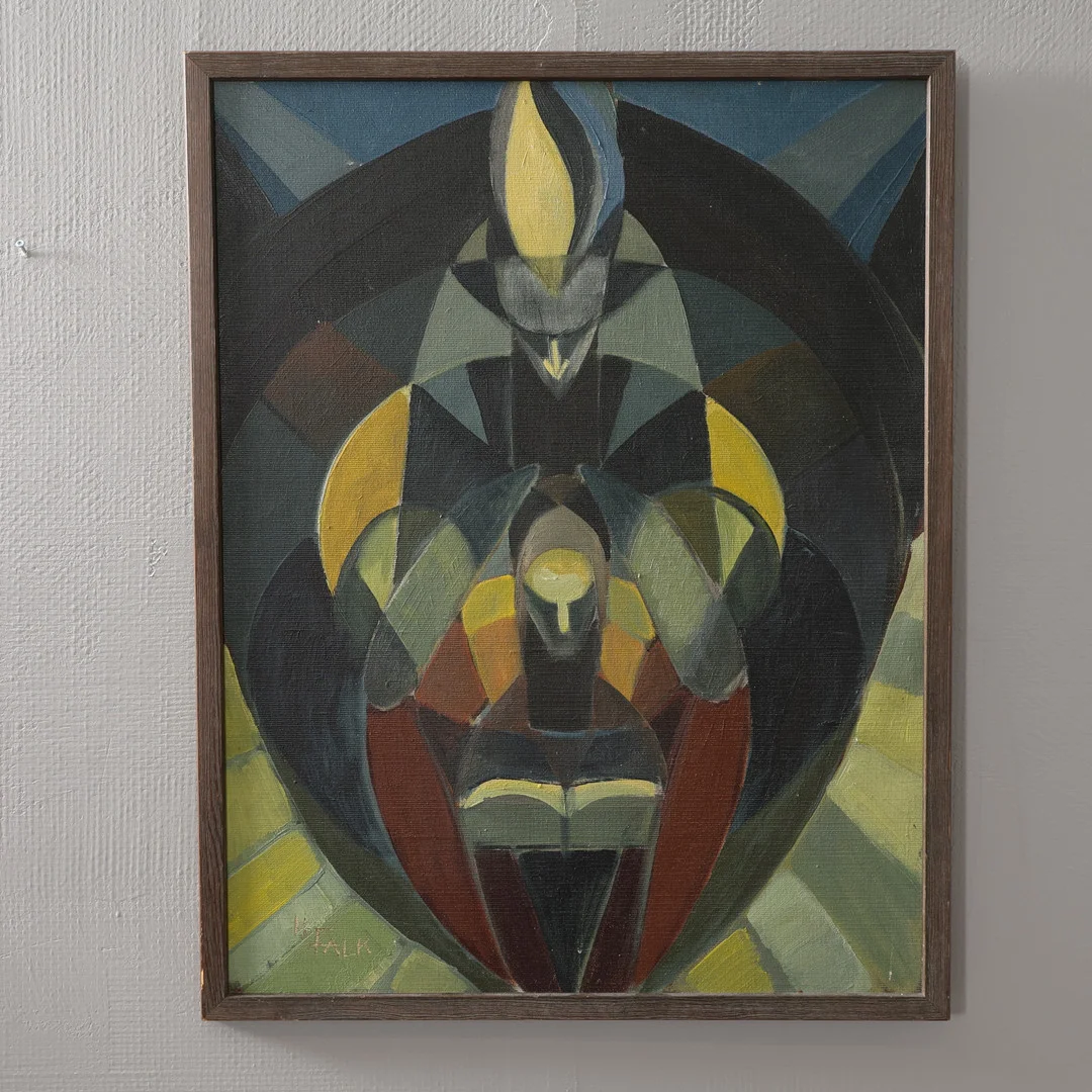 HILDEGARD FALK. OLJA PÅ DUK, signerad. — Paintings — Höörs Auktionshall