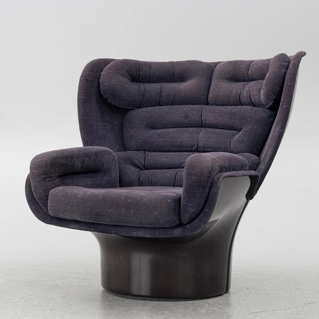 Joe Colombo, fåtölj, "Elda", Comfort, Italien, 1960-70-tal. — Design/Möbler — Bukowskis
