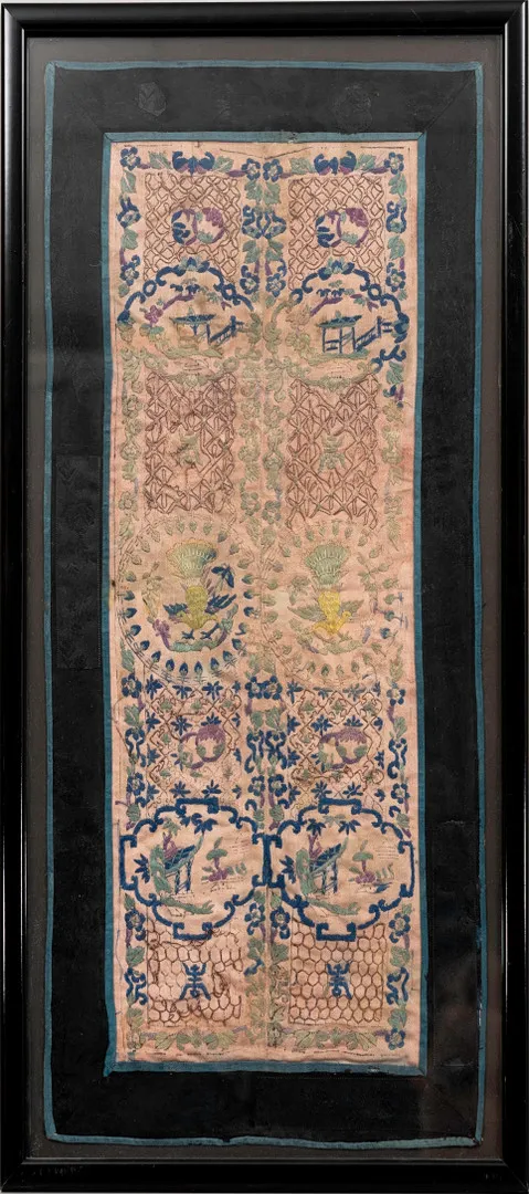 SIDENBRODERI, Kina, 1800-tal.