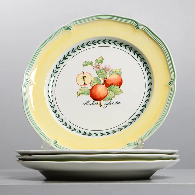 VILLEROY & BOCH, Tallrikar, 4 st, "French Garden Vienne" & "French Garden Valence".