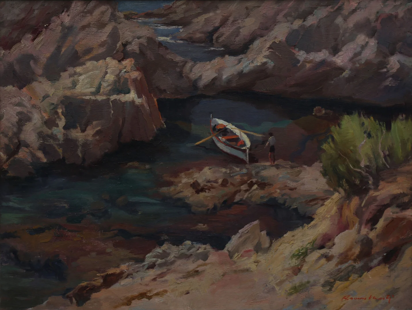 RAMON MARTÍ. Seaside view. — Paintings — Balclis