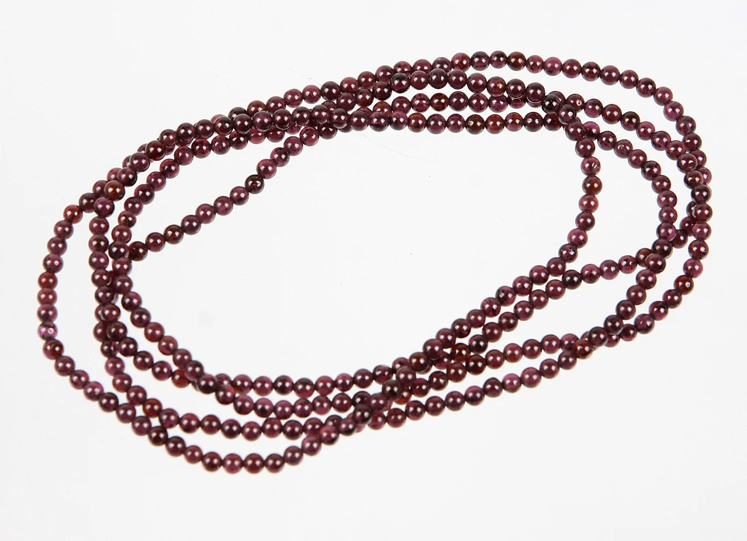 GRANAT COLLIER, ENDLOS. — Necklace — Auktionshaus Bossard