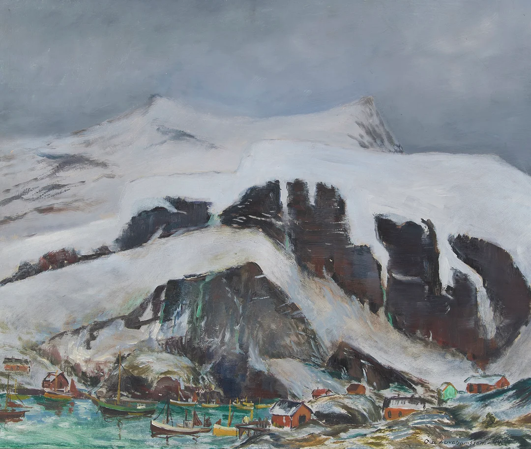 Abrahamsson, Ola — Fra Lofoten, 1944 — Kunst/Maleri — Blomqvist