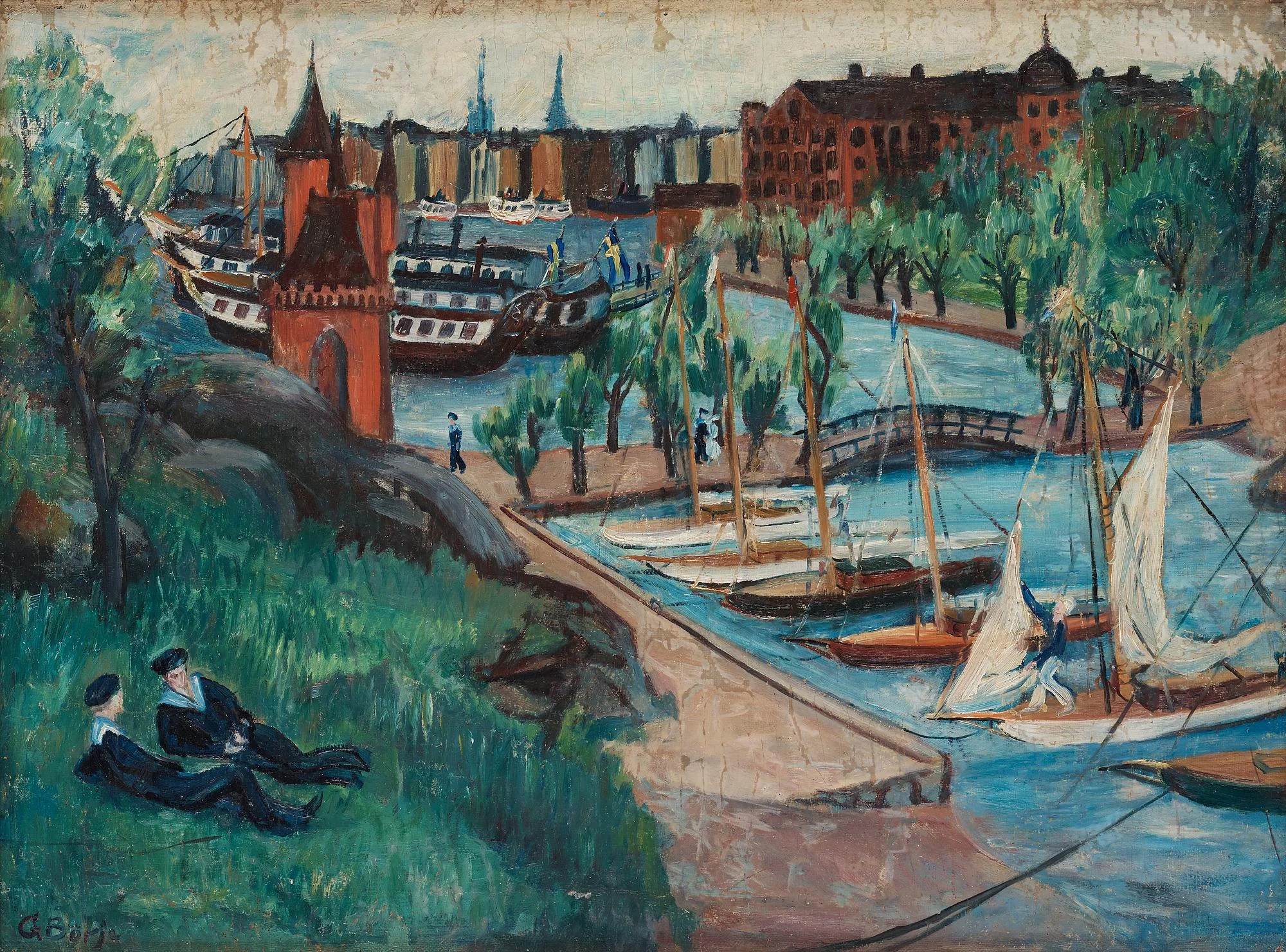 Gideon Börje, "Kastellholmen". — Bukowskis