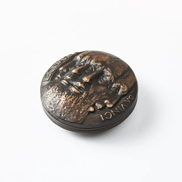 KAUKO RÄSÄNEN (1926-2015). Minnesmedalj, brons, för Sporrong, "Leonardo da Vinci" 3 delar, 1974, 32/1500.