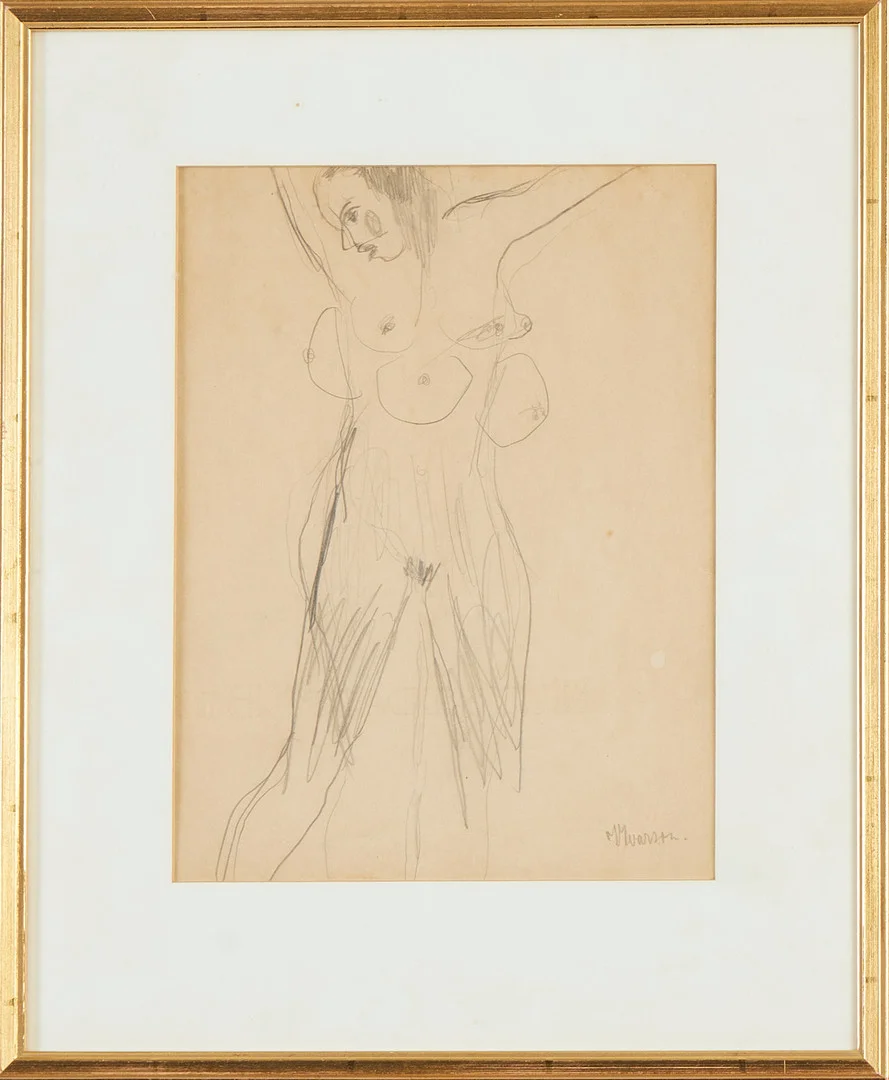 IVAN IVARSON. Modell, blyerts. — Drawings — Stockholms Auktionsverk Magasin 5