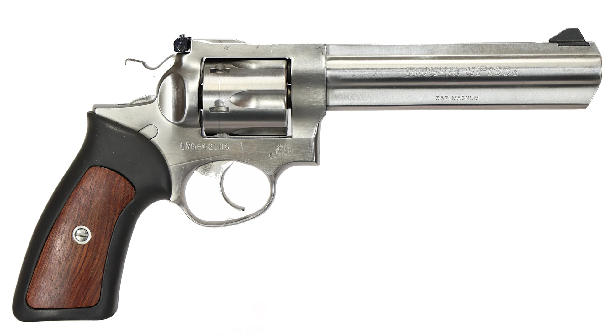 REVOLVER, fabrikat Ruger, modell GP 100, kaliber .357 Magnum, tillv.nr 175-02186, se-nr SE2181586. — Revolvers — Walter Borg