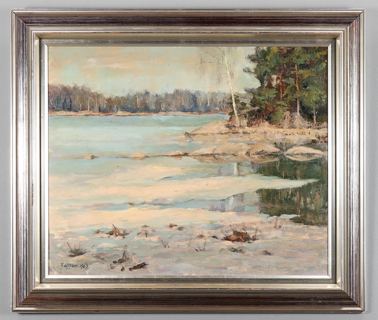 ROBERT LÖFGREN. Olja på duk, signerad och daterad 1965. — Paintings — Karlstad Hammarö Auktionsverk